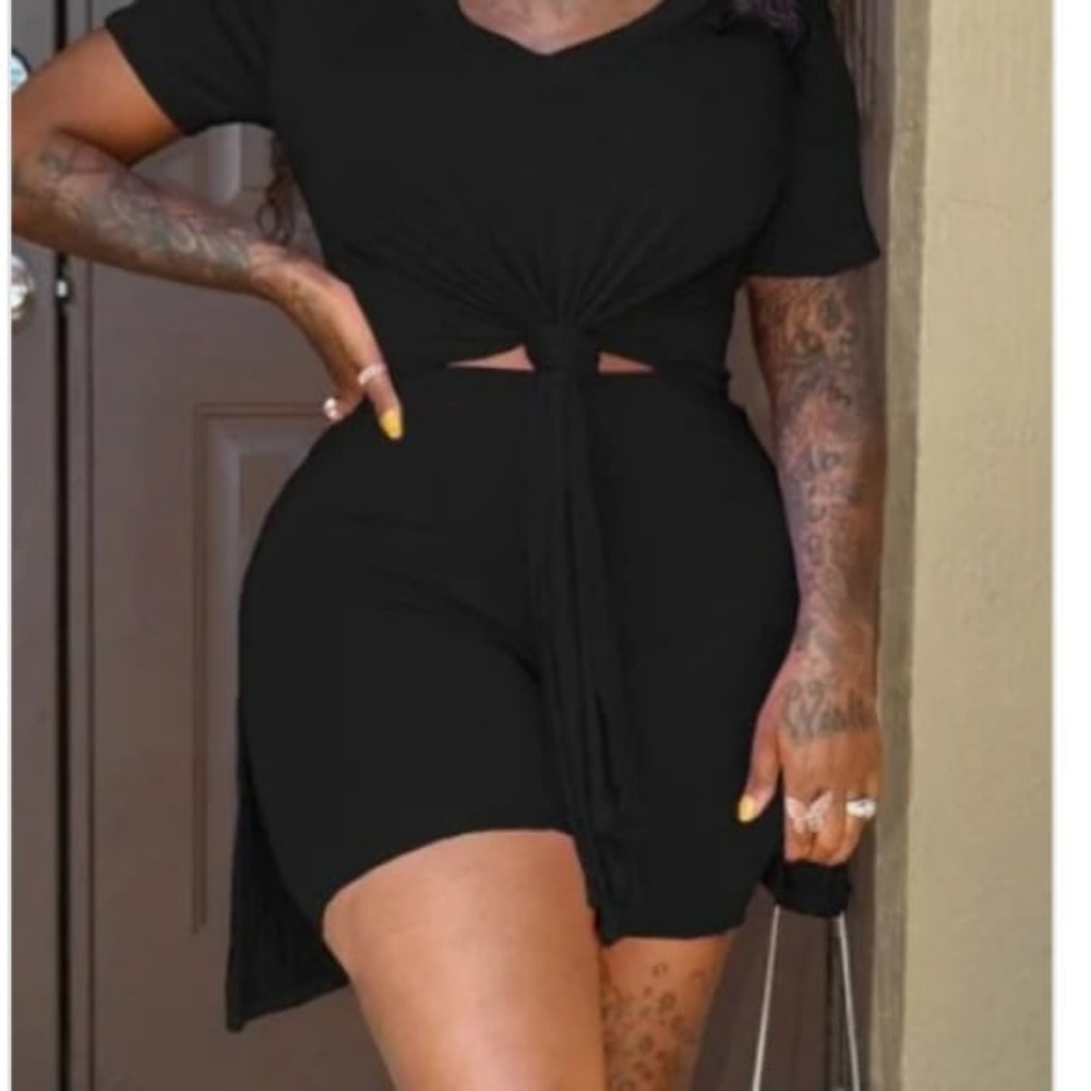 Black biker set
